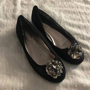 Calvin Klein black flats size 7